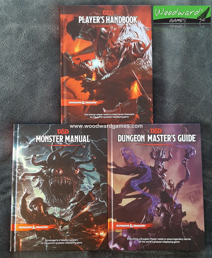 Dungeons and Dragons Manuals - D&D Player's Manual, Monster Manual, Dungeon Master's Guide