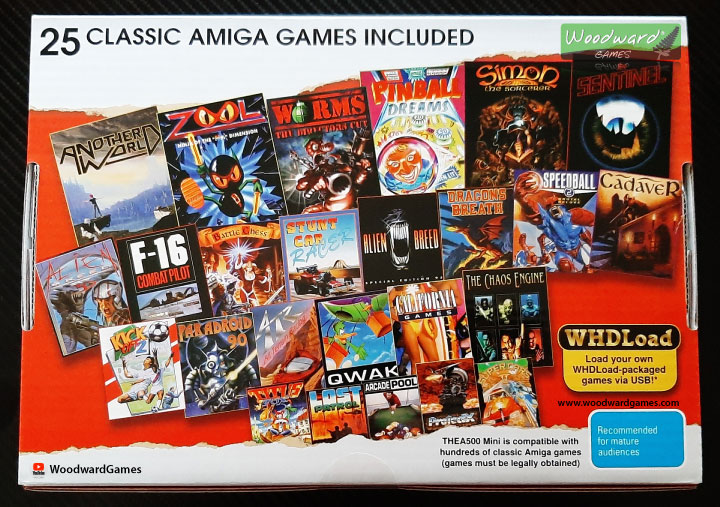A500 Mini Games - The 25 games included with the A500 Mini - Woodward Games