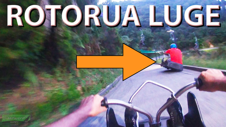 Rotorua Skyline Luge Video - New Zealand - When you friend almost falls down the side of the mountain ... and you laugh and laugh.