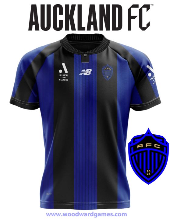 Auckland FC Shirt Name and Emblem - Woodward Games