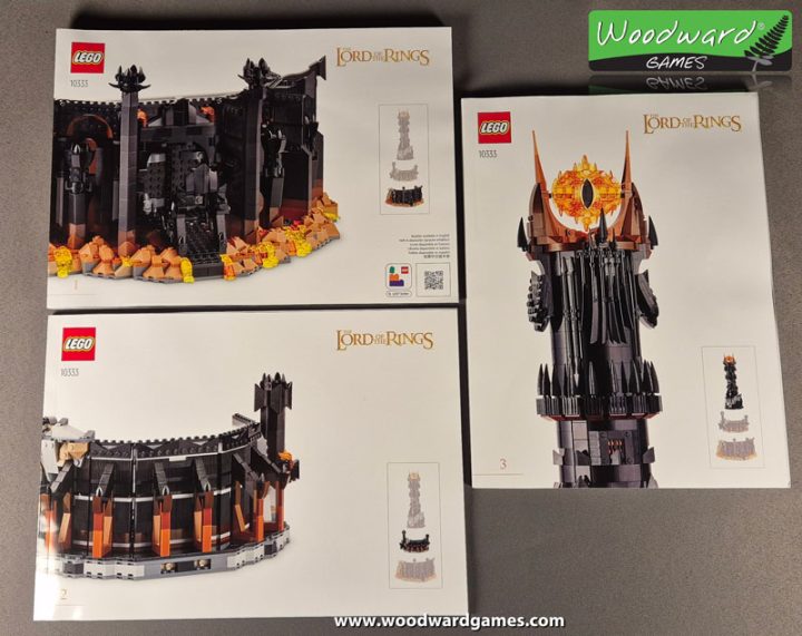 Barad-dur LEGO building instructions books - Woodward Games