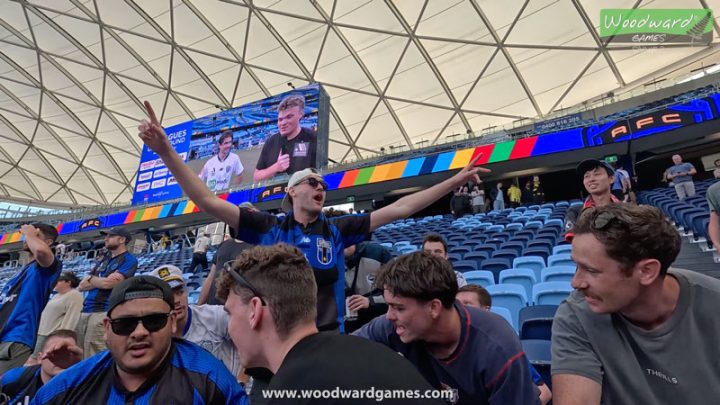 The Port in Action in Sydney Australia for the Auckland FC vs Mcarthur FC Unite Round game - Woodward Games