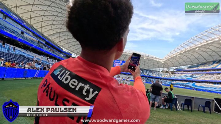 Selfie with Alex Paulsen Auckland FC Goalkeeper at Unite Round Game - Sydney, Australia